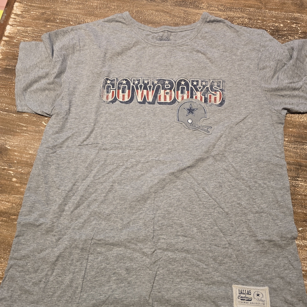 NFL Gray Dallas Cowboys Short Sleeve Tee